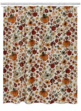 Otoño - Printed Shower Curtain & Shower Curtain Liner