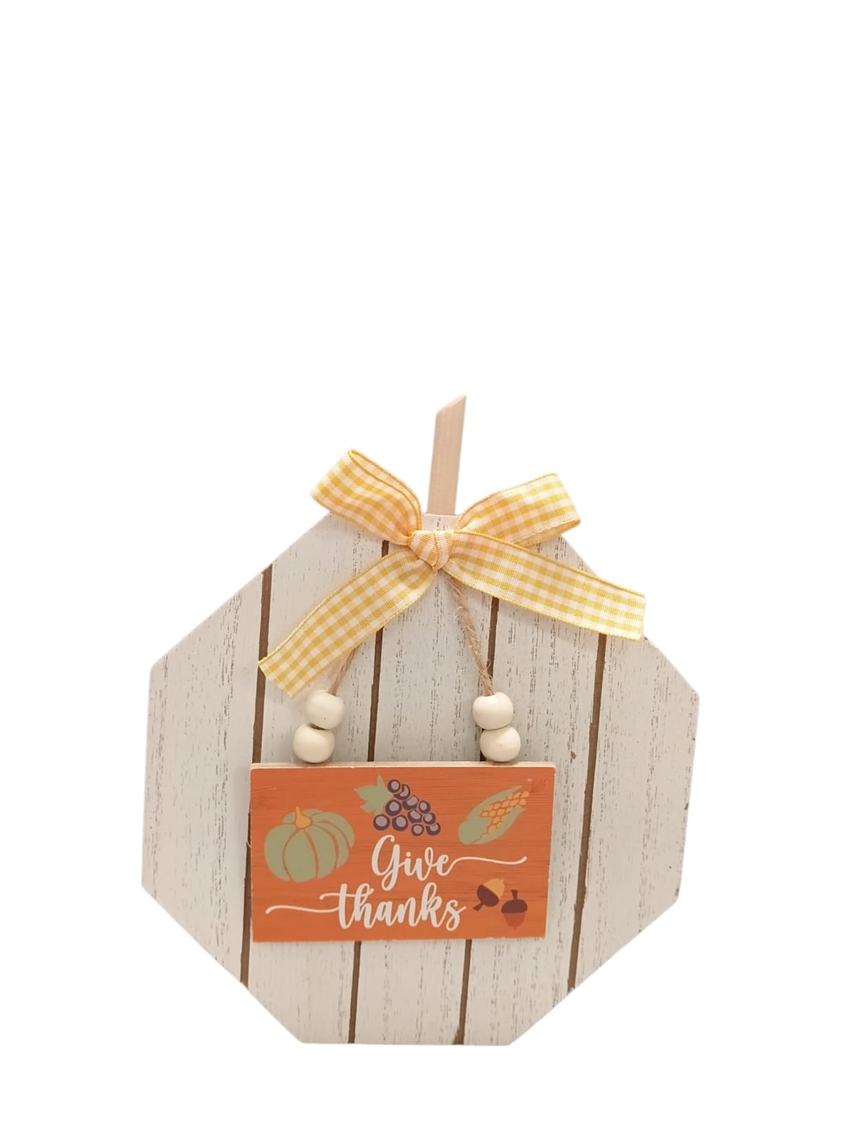 Otoño - Decoración de Mesa en Madera | Octágono 7.1" x 5.9"