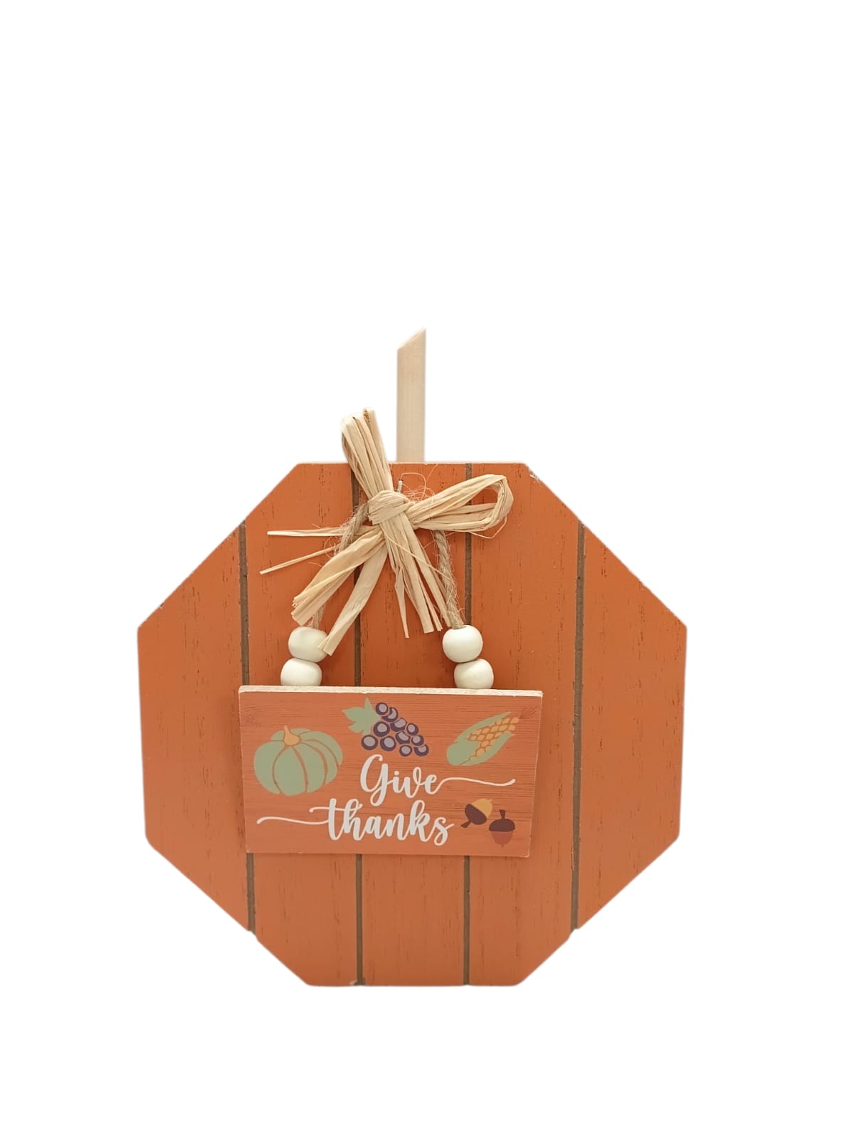 Otoño - Decoración de Mesa en Madera | Octágono 7.1" x 5.9"