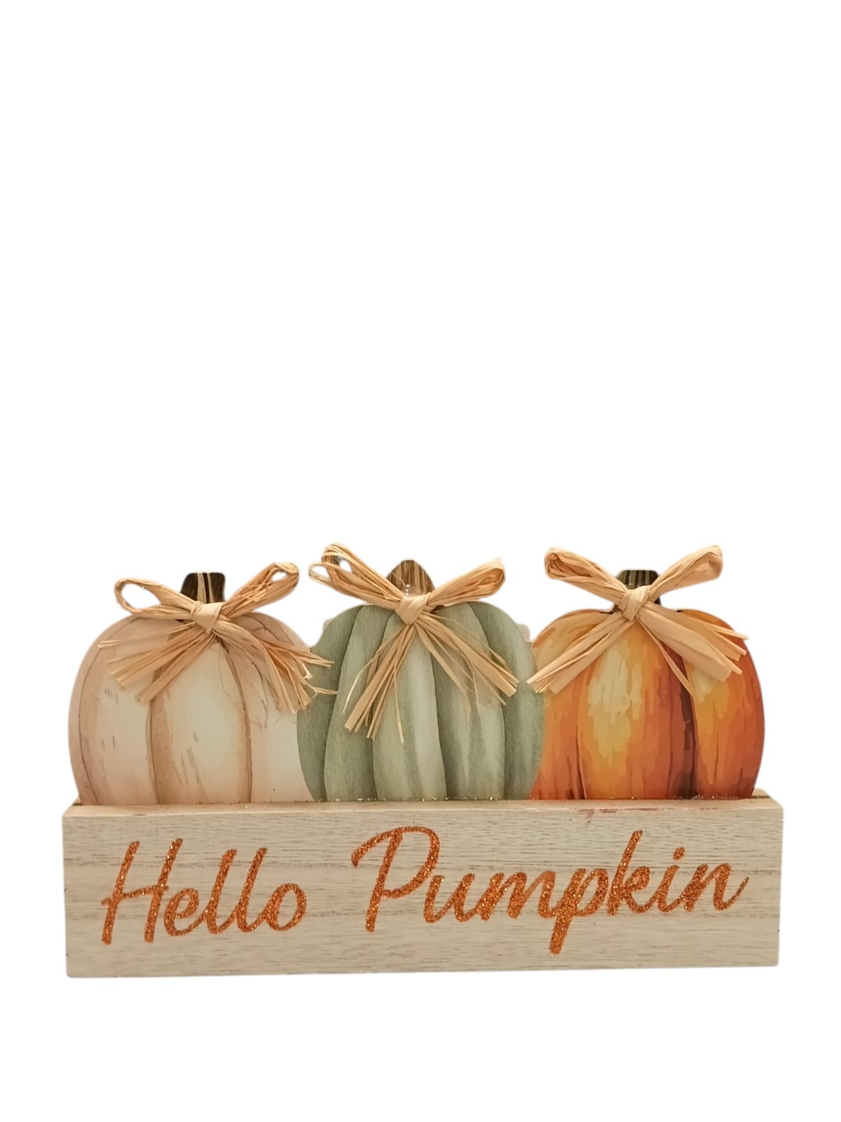 Otoño - Decoración de Mesa en Madera | Calabazas 5.1''x 8.3'' (3 Estilos a escoger)