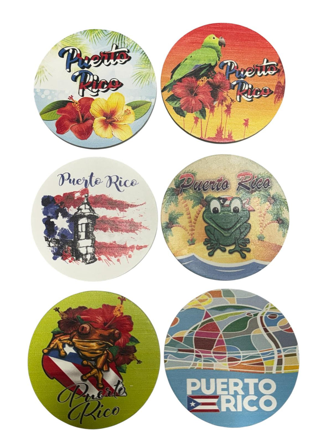 Souvenir - 6 Pcs Coaster With Storage Box | Puerto Rico