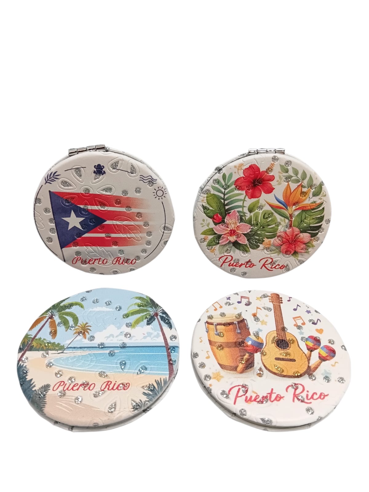 Souvenir - Round Pocket Mirror | Puerto Rico