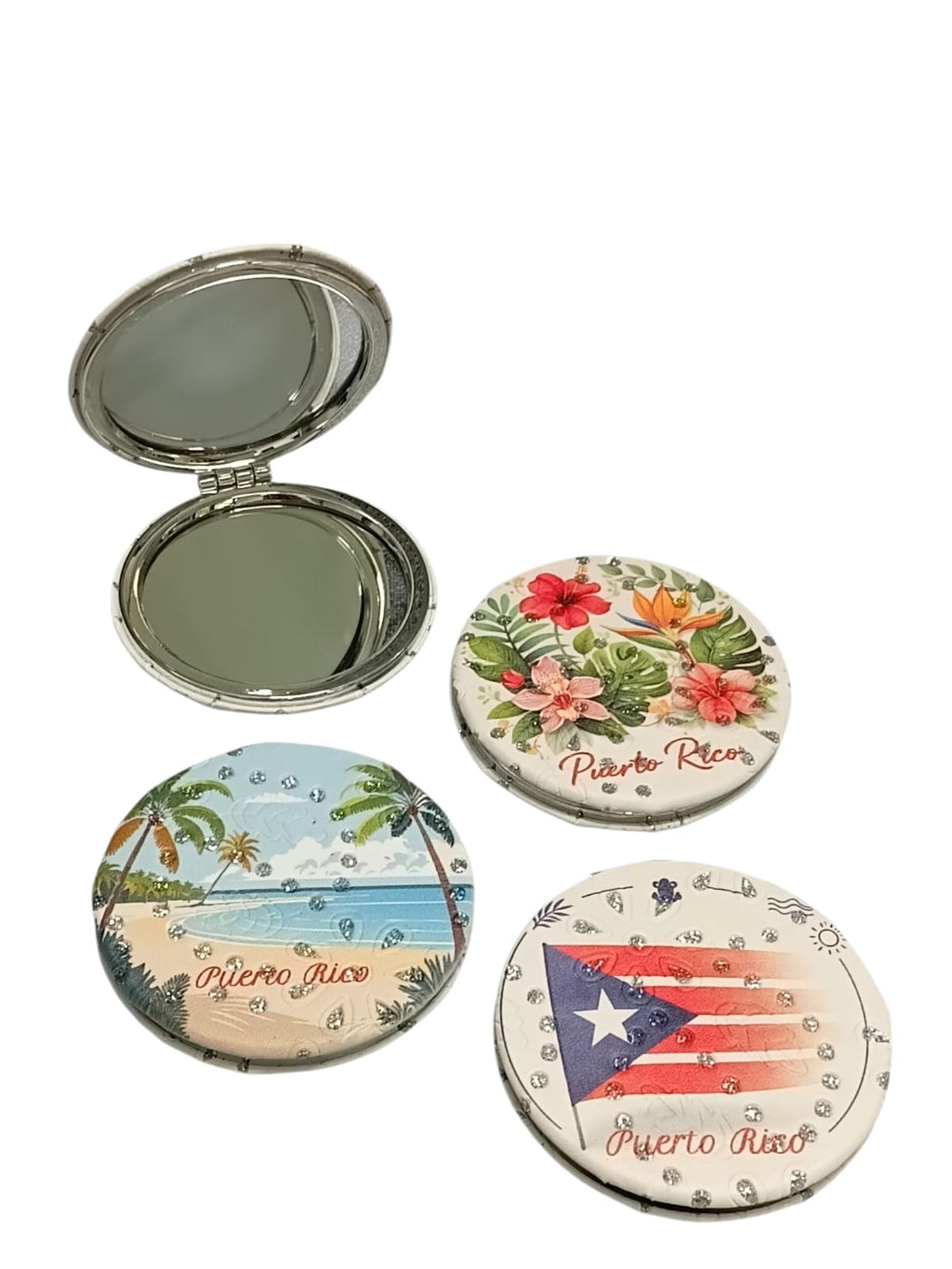 Souvenir - Round Pocket Mirror | Puerto Rico