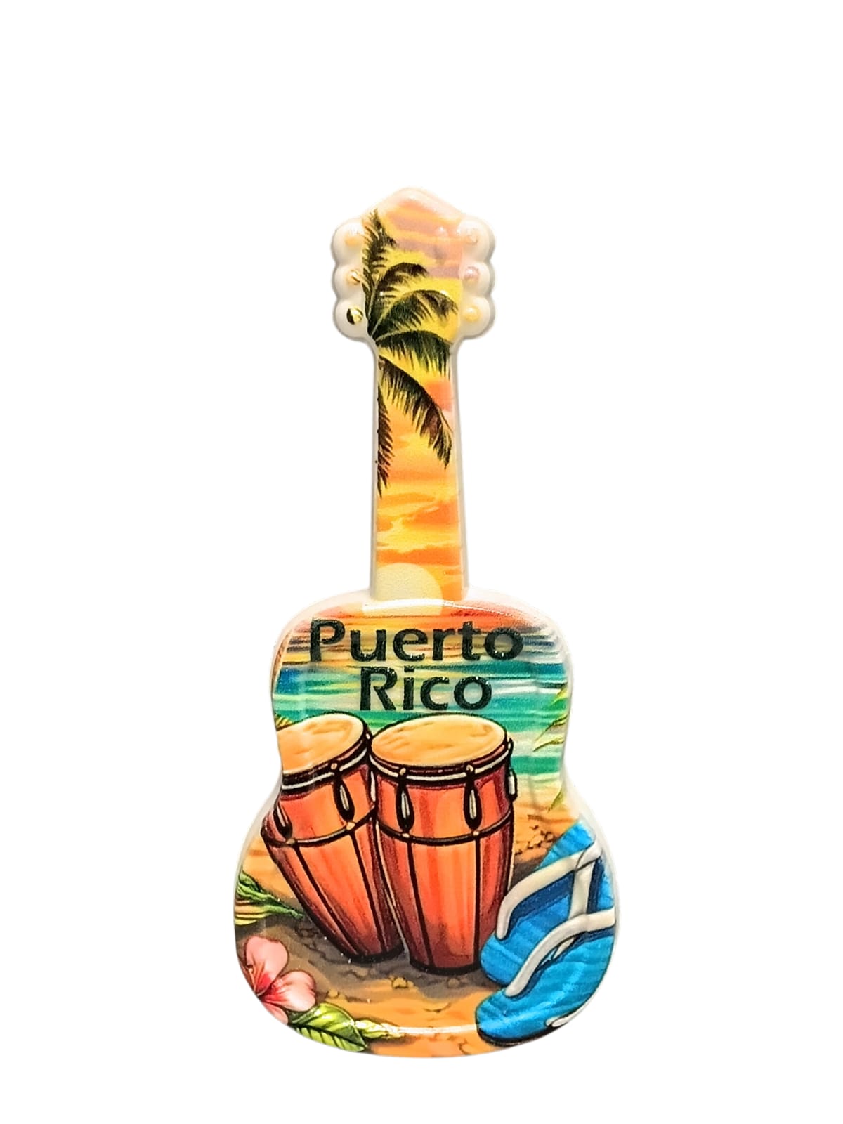 Souvenir - Puerto Rico Mini Guitar Fridge Magnet | 8 Styles