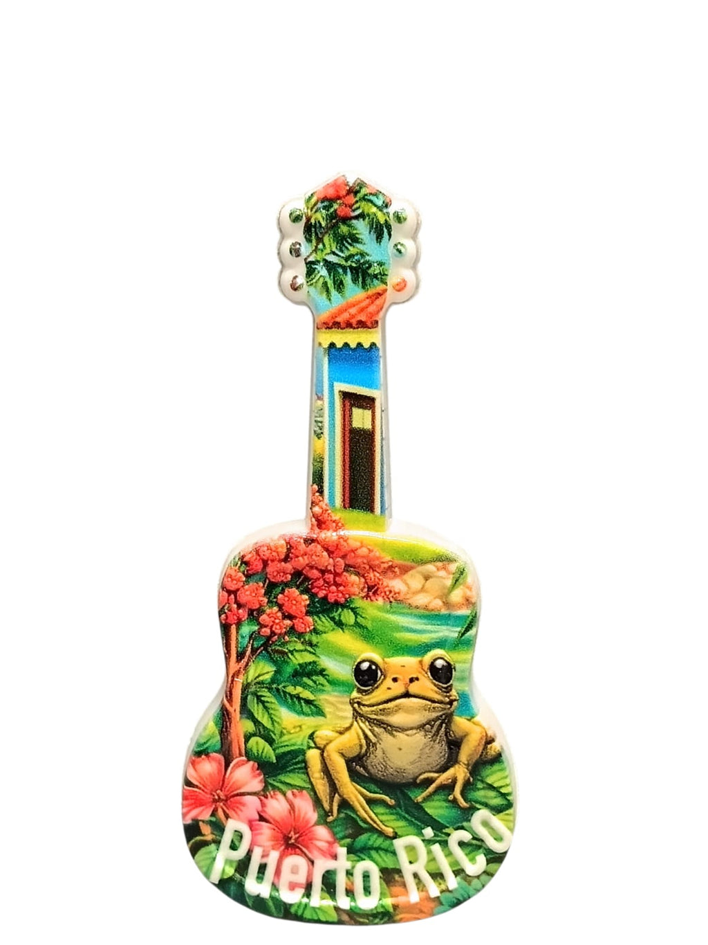 Souvenir - Puerto Rico Mini Guitar Fridge Magnet | 8 Styles