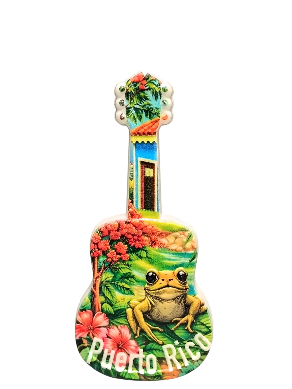 Souvenir - Puerto Rico Mini Guitar Fridge Magnet | 8 Styles