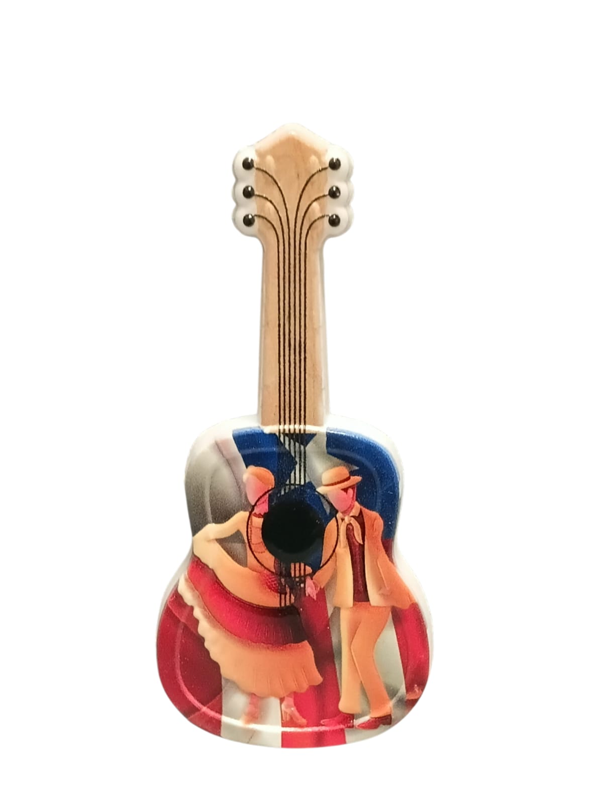 Souvenir - Puerto Rico Mini Guitar Fridge Magnet | 8 Styles