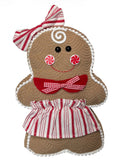 Figuras Navideñas de Peluche | Muñecos de Jengibre Niña y Niño - 13"