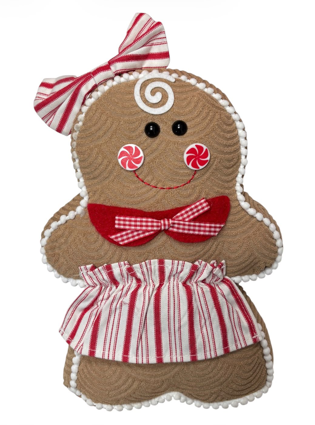 Figuras Navideñas de Peluche | Muñecos de Jengibre Niña y Niño - 13"