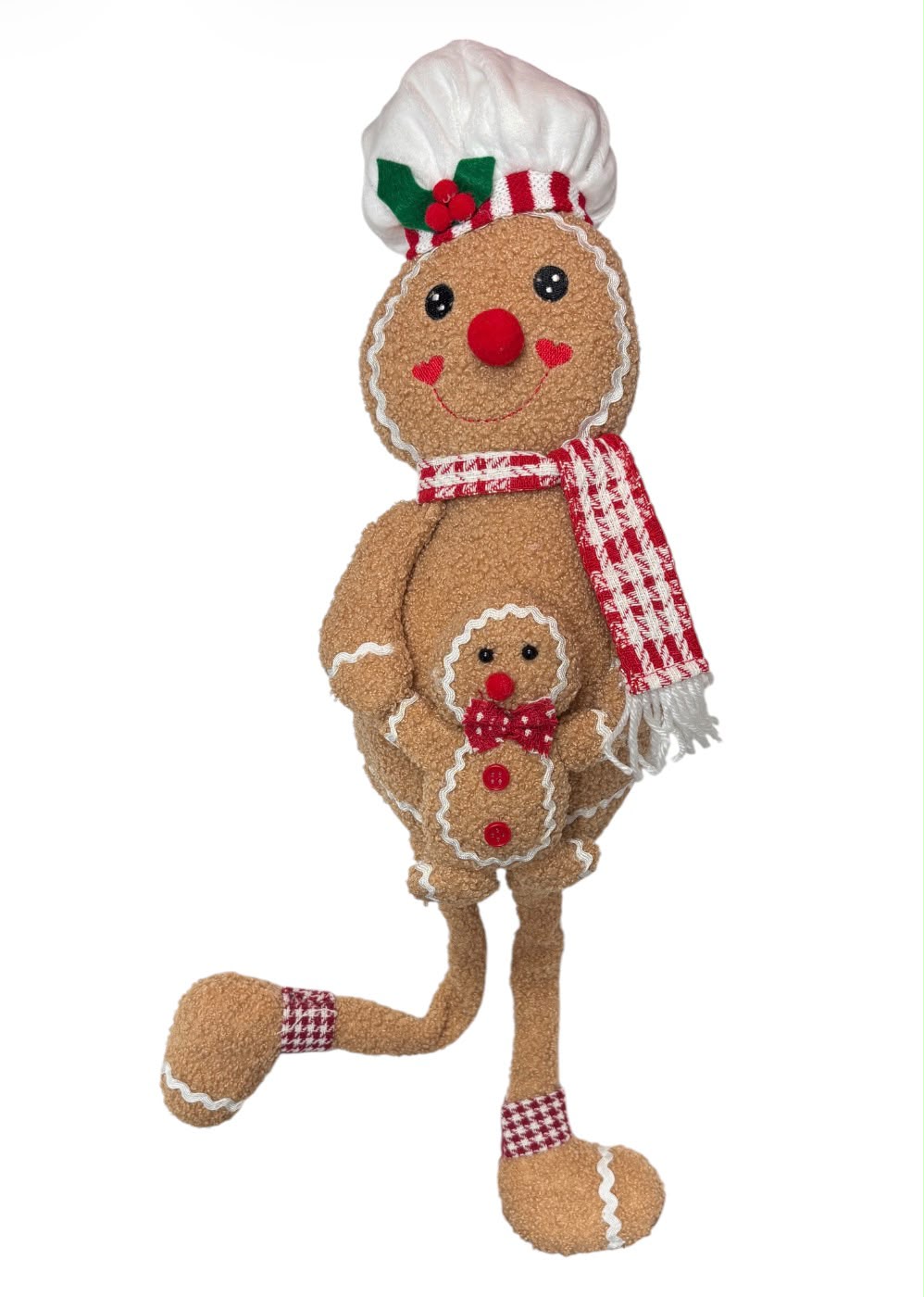 Peluches Navideños de Muñeco de Jengibre | Grande & Mini | 2 Estilos