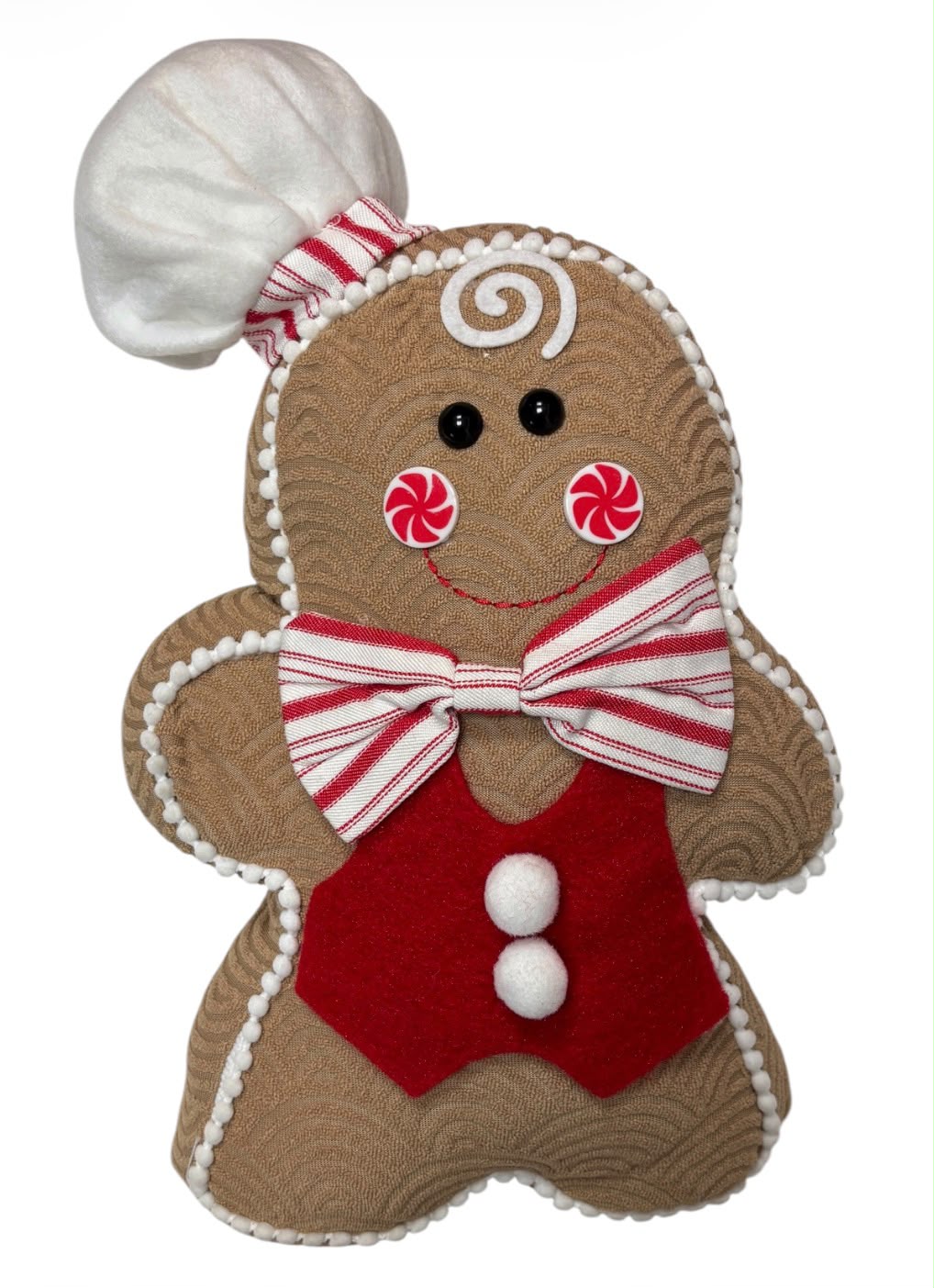 Figuras Navideñas de Peluche | Muñecos de Jengibre Niña y Niño - 13"