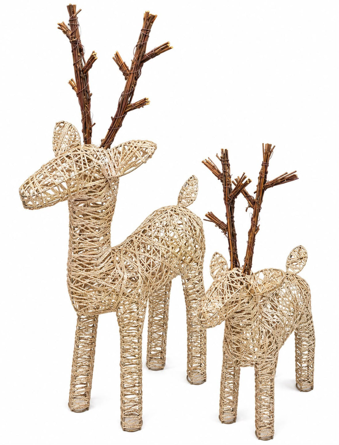 Christmas - Reindeer w/ Warm Light | Gold & Brown *SOLO RECOGIDO EN TIENDA*