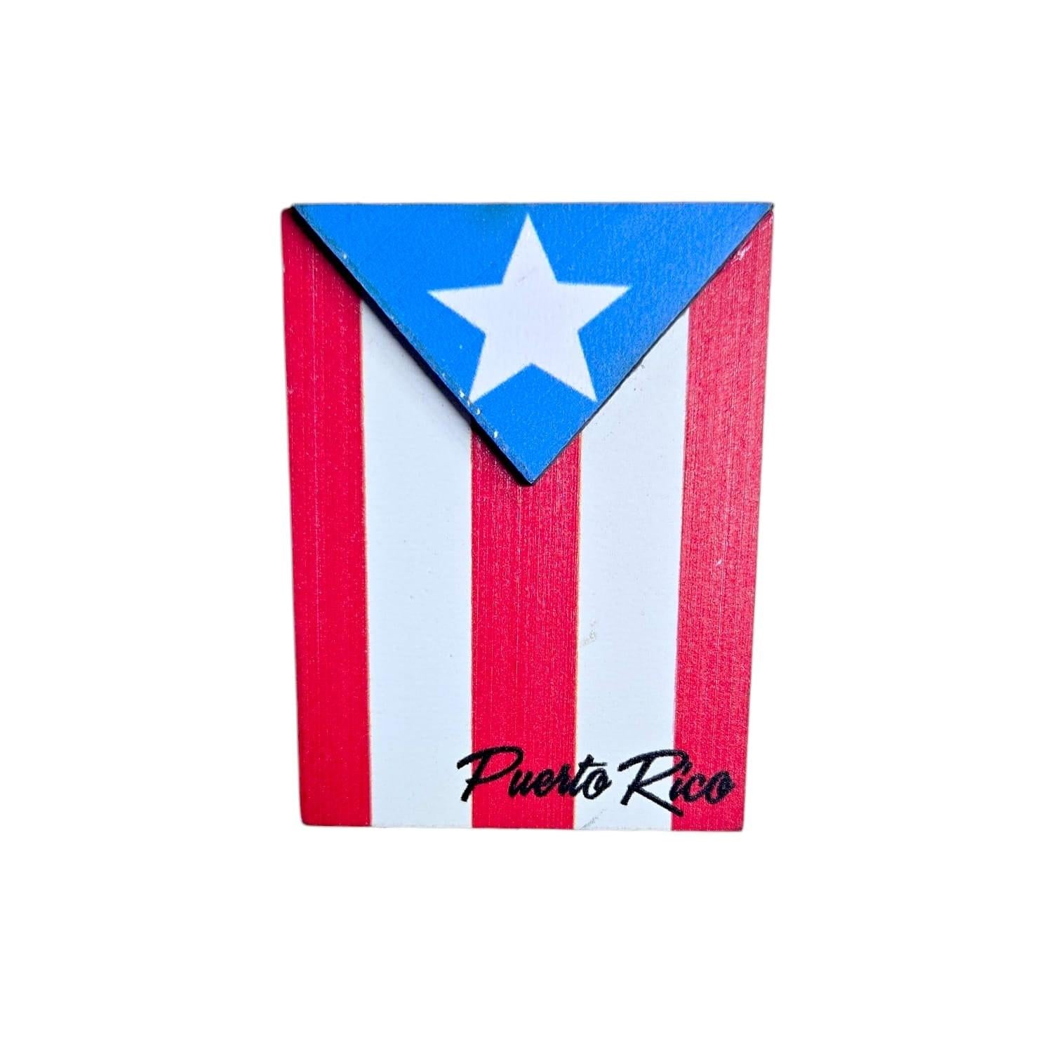 Souvenir de Puerto Rico- Magneto Madera PR.
