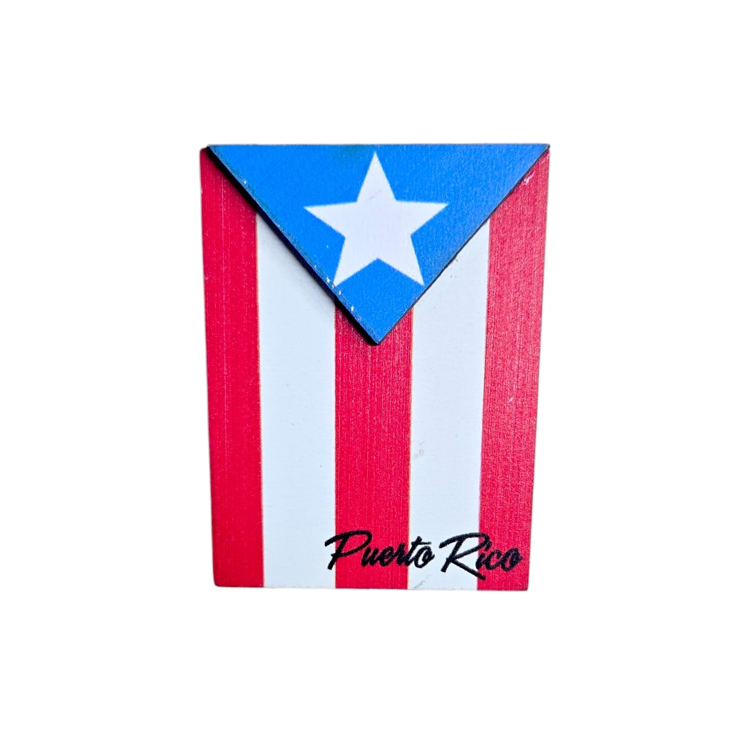 Souvenir de Puerto Rico- Magneto Madera PR.