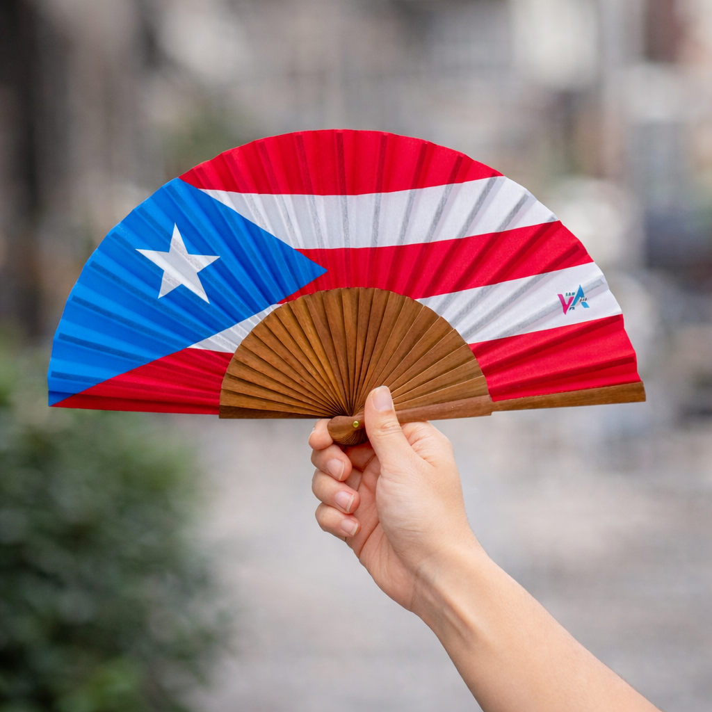 Souvenirs de Puerto Rico - Abanicos de Mano Artesanal, Tamaño Pequeño