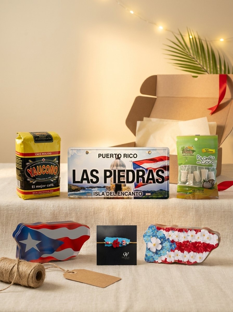 Regalos boricuas para mandar a Estados Unidos: café Yaucono, tablilla Las Piedras, dulces y latas de galletas