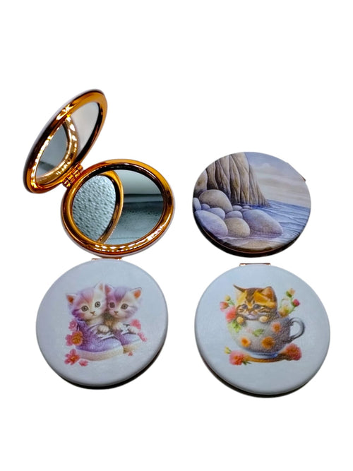 AW Beauty - Tow Sided Compact Mirror