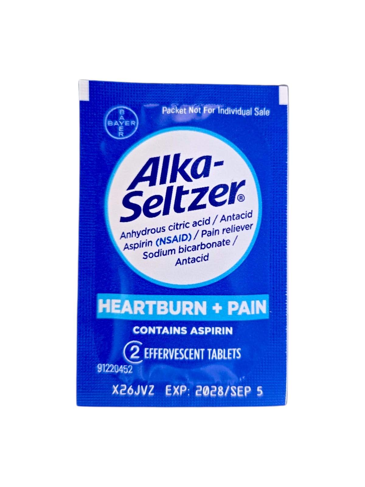 Alka Seltzer Original w/ Aspirin (2 Tablets)