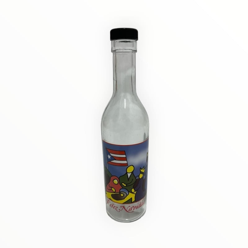 Botellas de Coquito (Fondo Redondo con Tapa de Rosca) 13oz.