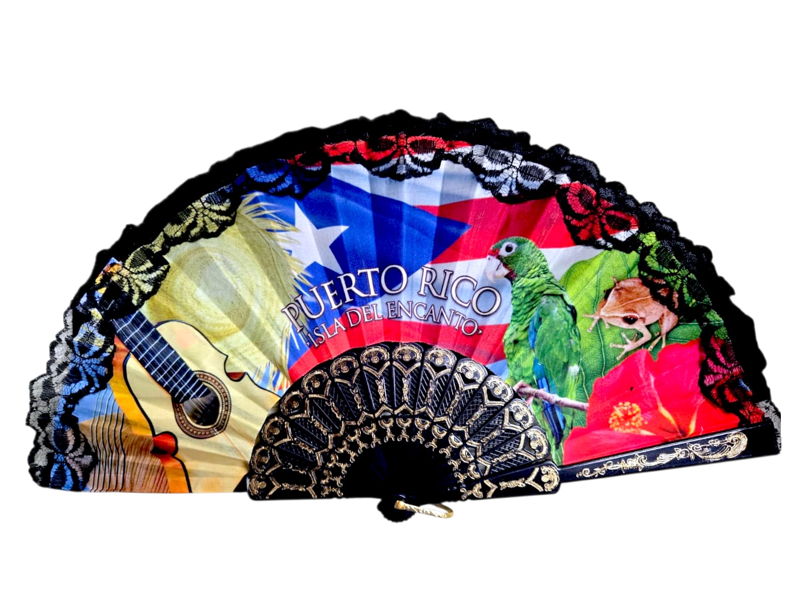 Souvenirs de Puerto Rico - Abanicos de Mano (4 estilos)