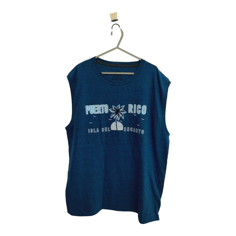Souvenir de Puerto Rico - Sleeveless Shirts (Blue)