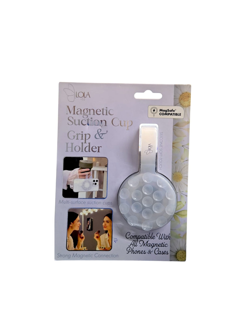 Magnetic Suction Cup & Grip Holder