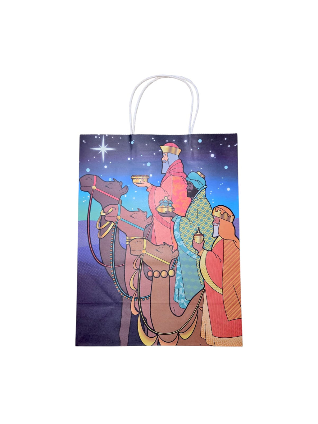 Bolsas de regalos con diseño de los Tres Reyes Magos