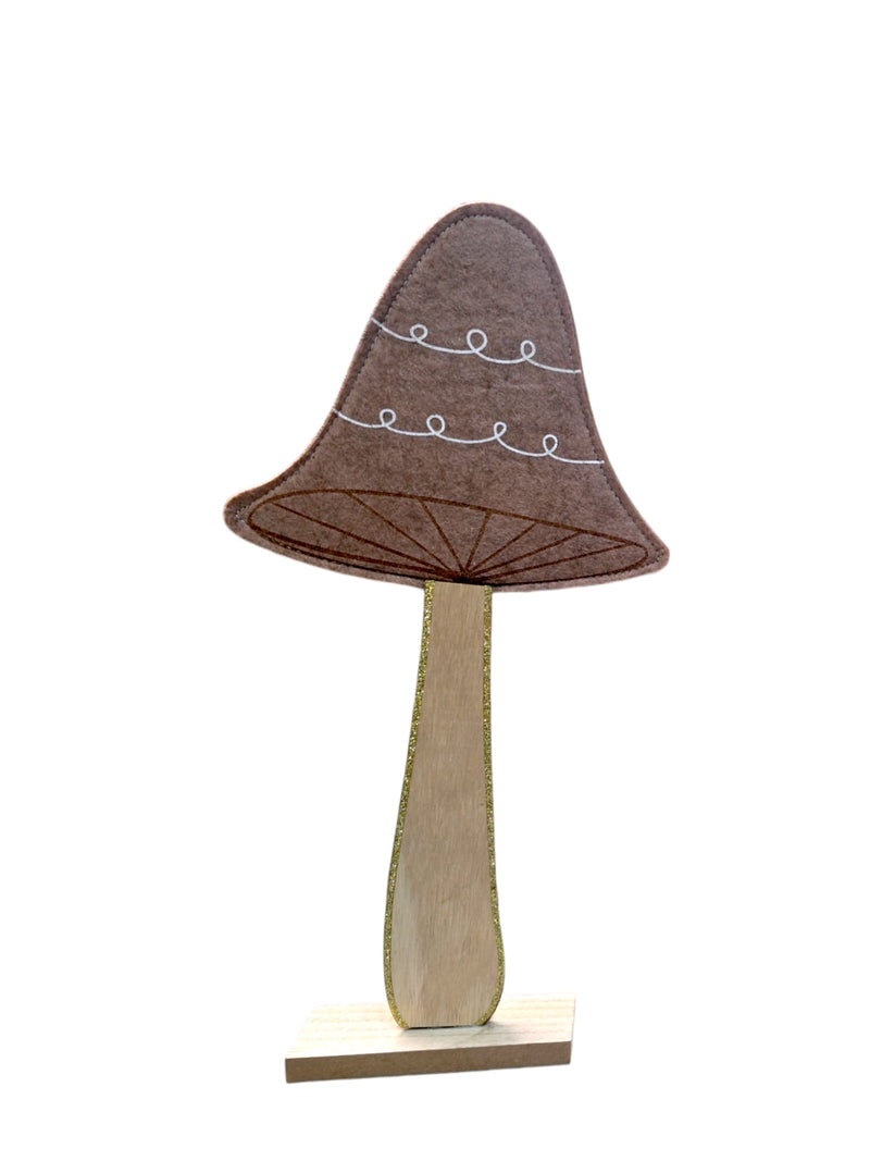 Christmas - Xmas Felt Mushroom on base