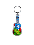 Souvenir de Puerto Rico | Llavero Plástico- Diseño de Guitarra