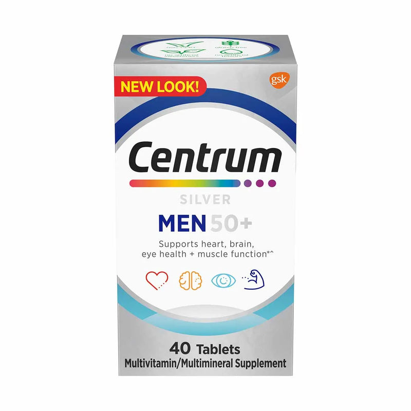 Centrum Silver - 50+ Men Multivitamin (40 Tablets)