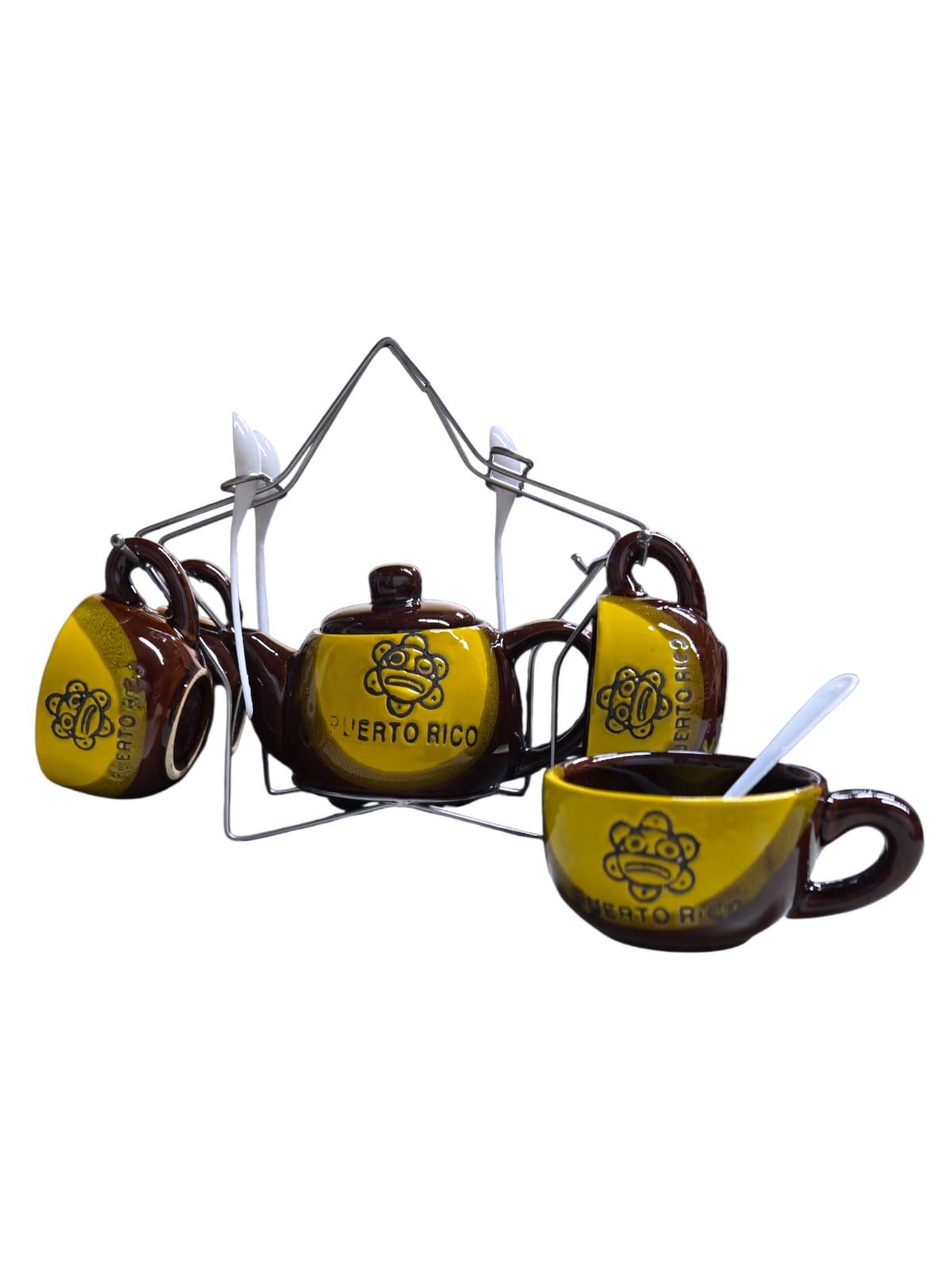Souvenir de Puerto Rico - 9pcs Coffee Set