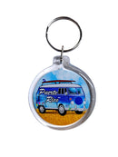 Souvenir de Puerto Rico- LLavero Plástico diseño redondo