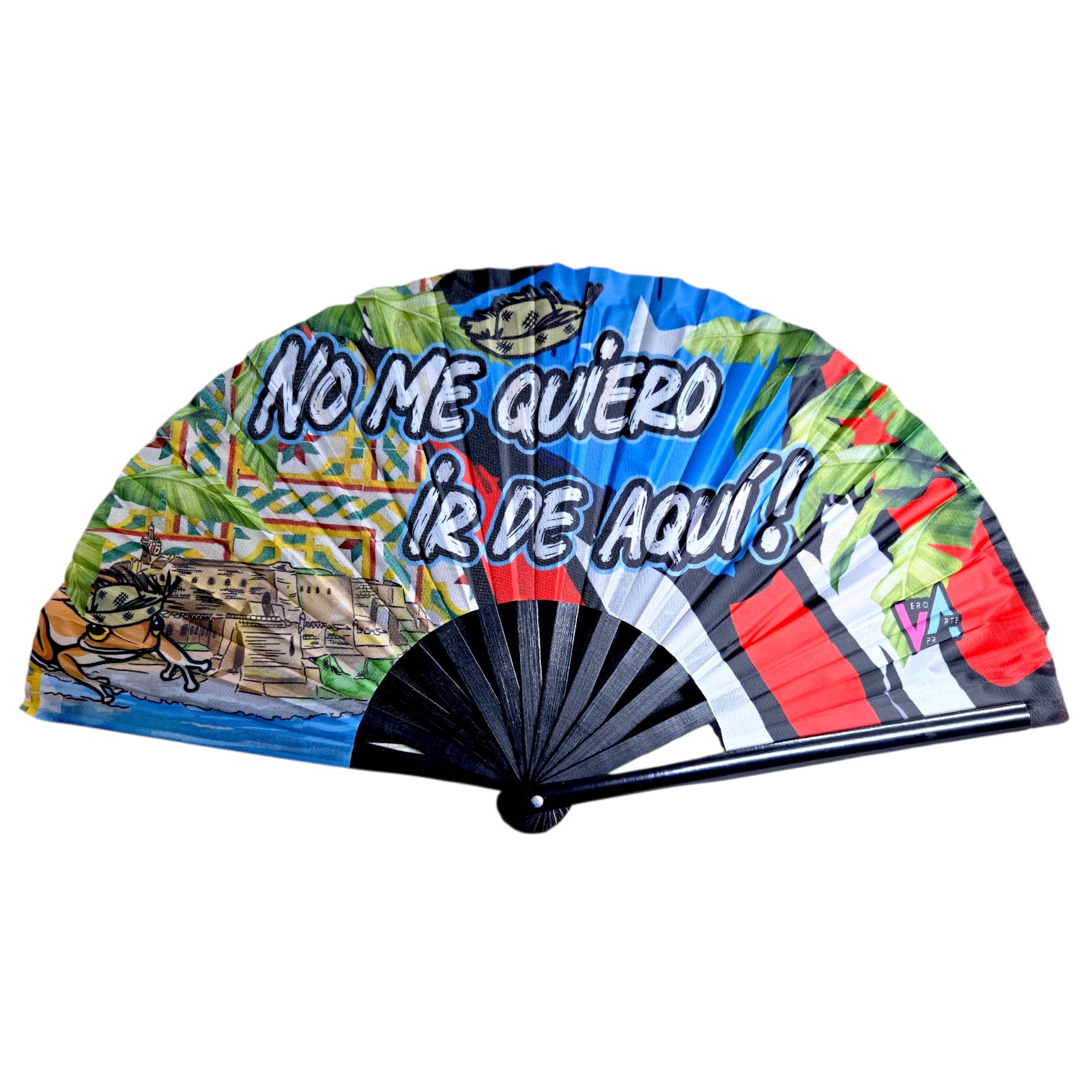 Souvenirs de Puerto Rico - Abanicos de Mano Artesanal, Tamaño Grande