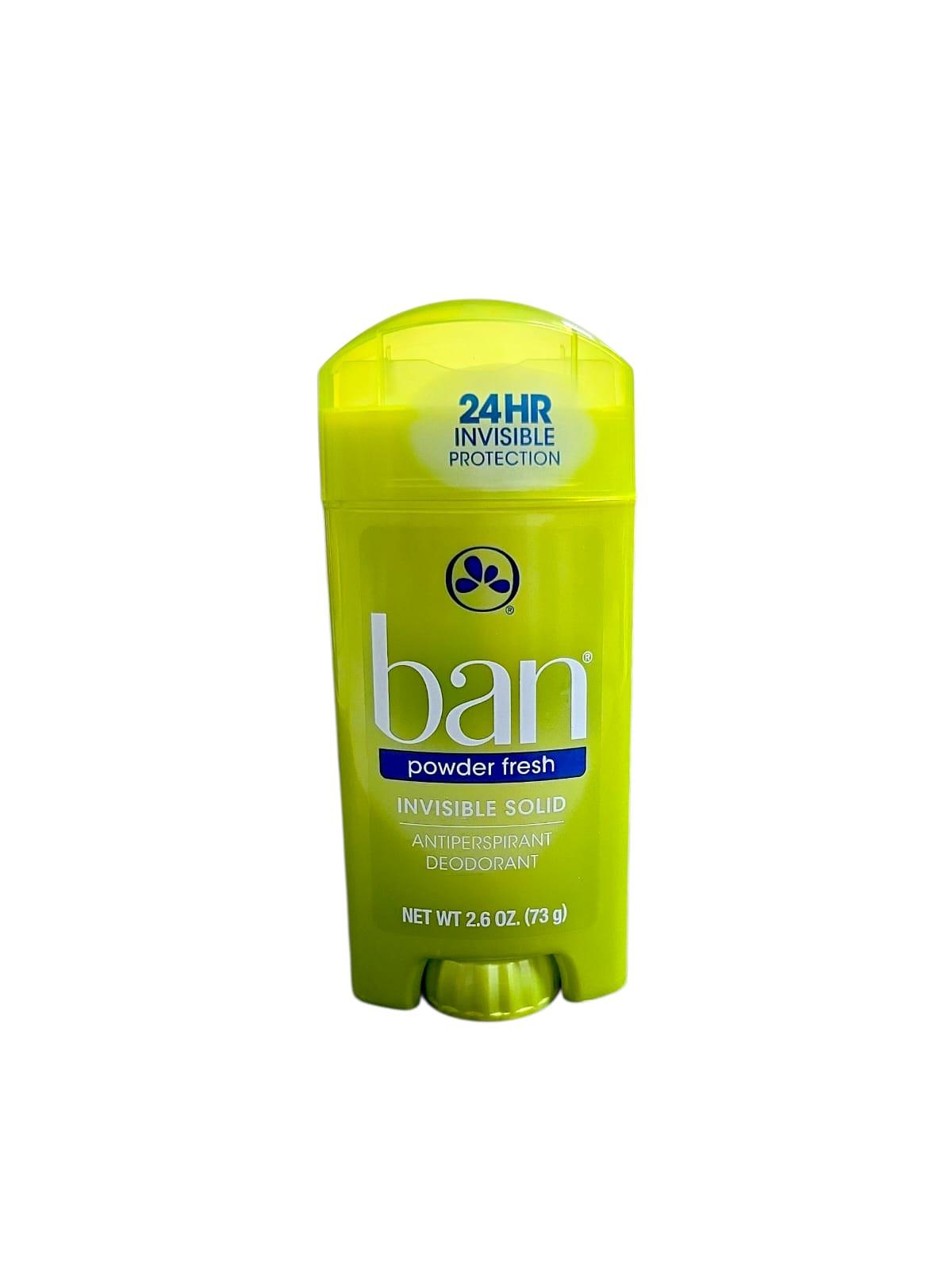 Desodorante Ban 2.6 OZ – Shower Fresh / Powder Fresh | Protección Todo el Día.