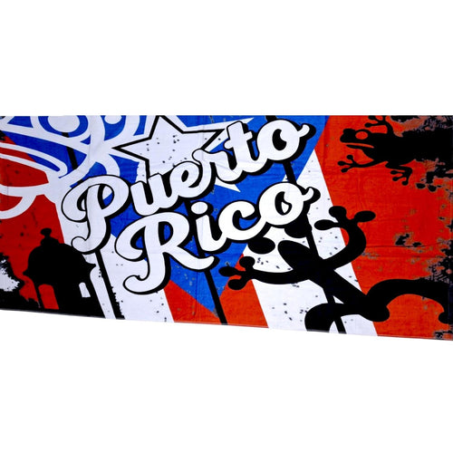 Souvenir de Puerto Rico- Toallas de Puerto Rico – Diseño Boricua | Suaves y Absorbentes.
