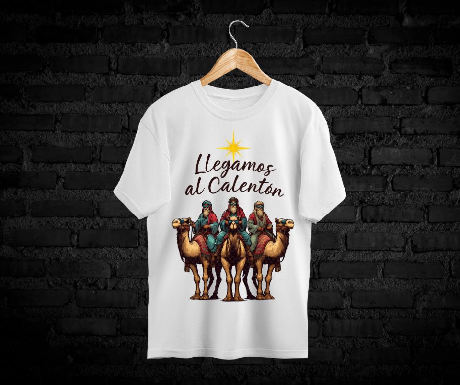 T-Shirts de Puerto Rico - Tres Reyes Magos ''Llegamos al Calentón'' / Size Adulto
