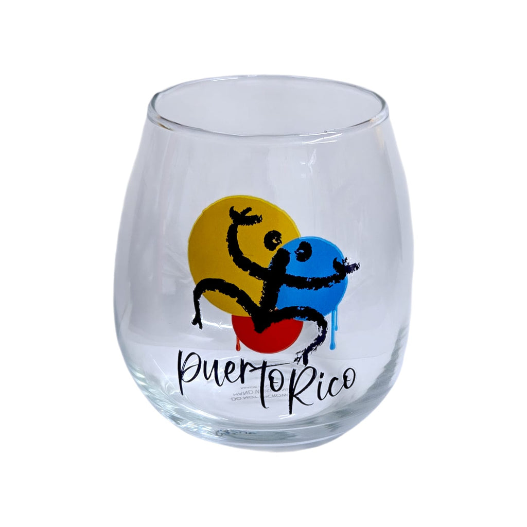Souvenir de Puerto Rico- Printed Wine Glass Décor