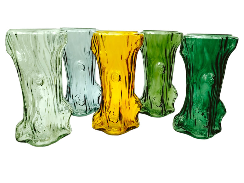 Vase with tree trunk design