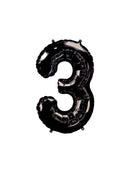 AW- Globo Metálico Negro  34"IN