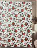 Home &amp; Bath - Fabric Shower Curtain / Hookless Bathroom Curtains 70''x 72''