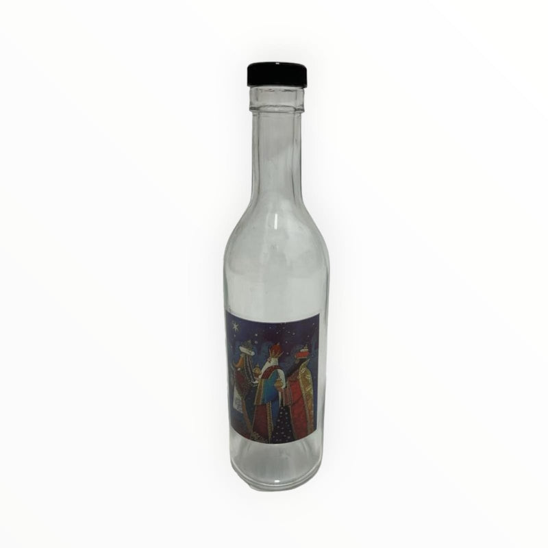Botellas de Coquito (Fondo Redondo con Tapa de Rosca) 13oz.