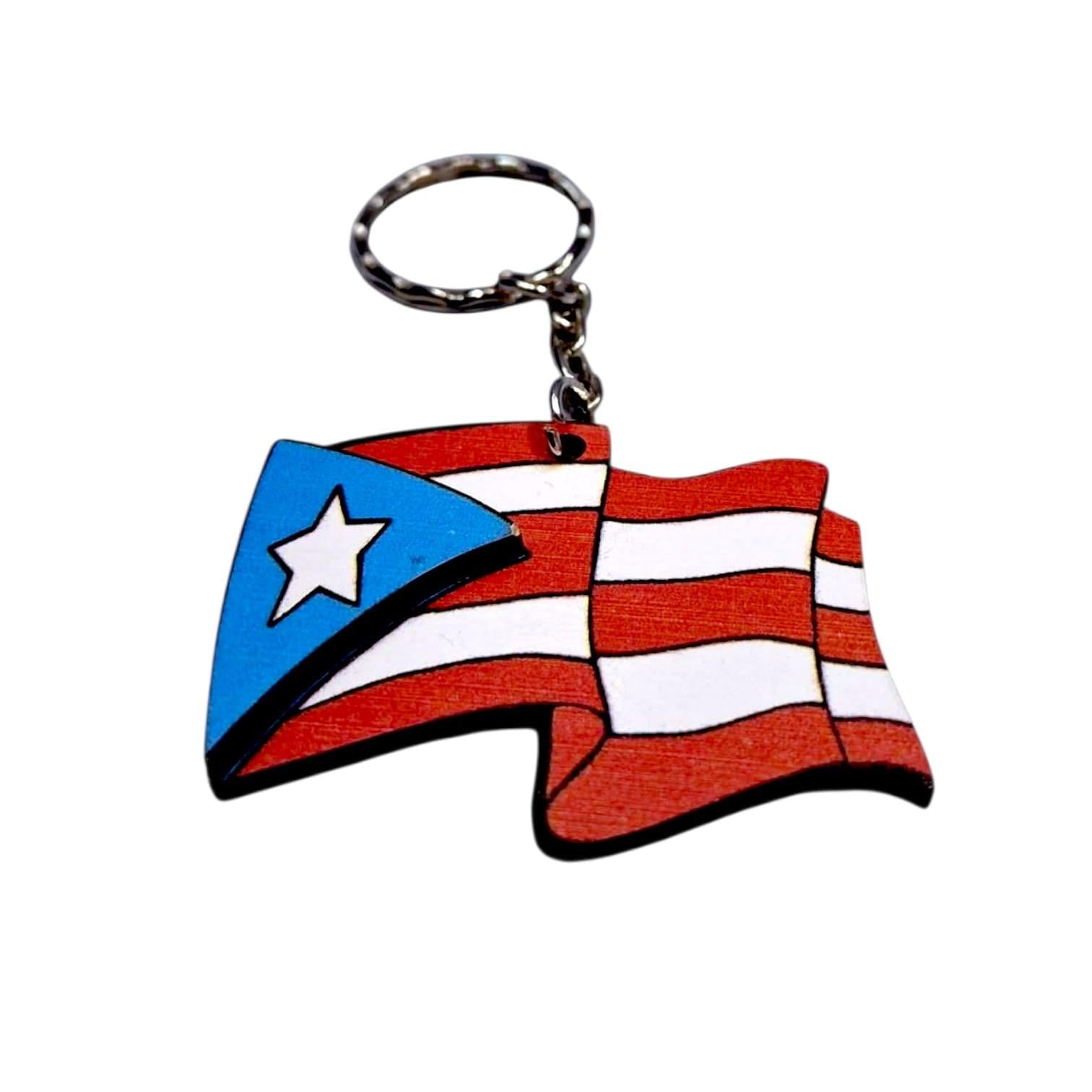 Souvenir de Puerto Rico- Llavero Madera PR.