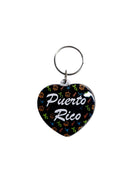 Souvenir de Puerto Rico | Llavero Plástico- Corazón