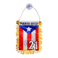 Souvenir de Puerto Rico- Bandera de Carro Puerto Rico- Medida 4"x6".