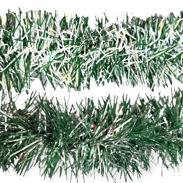 Navidad - Guirnalda en Oropel/Tinsel, Color a Escoger 9ft