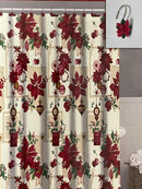 Navidad - Cortina de baño con ganchos de resina incluidos (estilos a escoger)