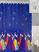 Navidad - Cortina de baño con ganchos de resina incluidos (estilos a escoger)