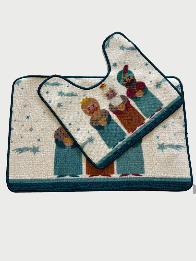 Navidad - Alfombras de baño 2 piezas (estilos a escoger)