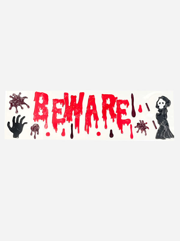 Halloween - Sticker Decoration (Beware)