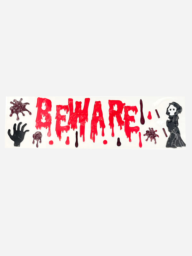 Halloween - Sticker Decoration (Beware)
